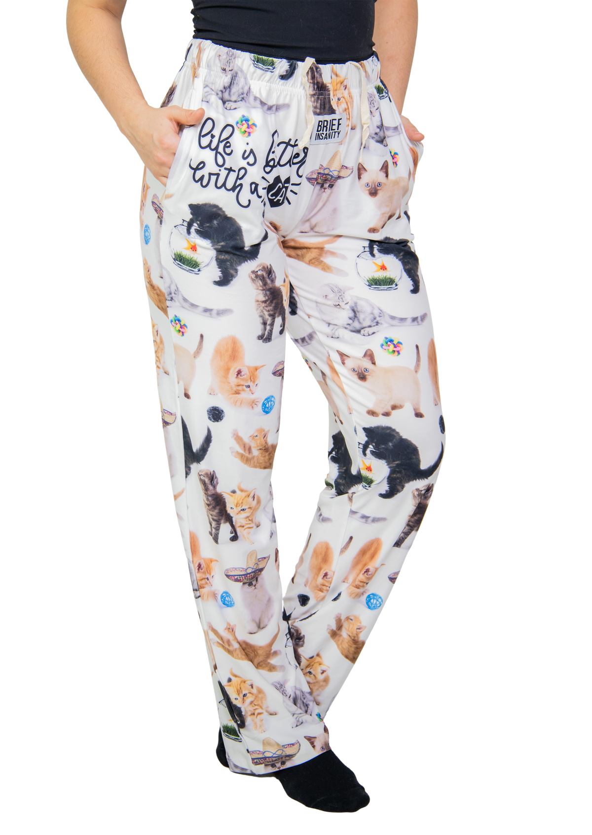 Life Is Better With A Cat Lounge Pants: MEDIUM