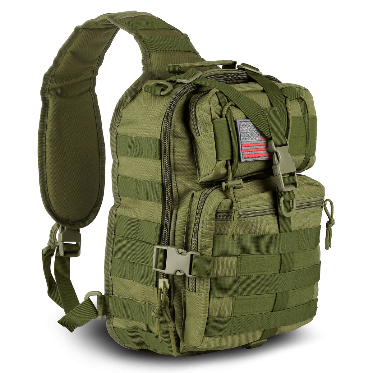 XGear 14L Range Sling Bag Backpack with Adjustable Strap: Black