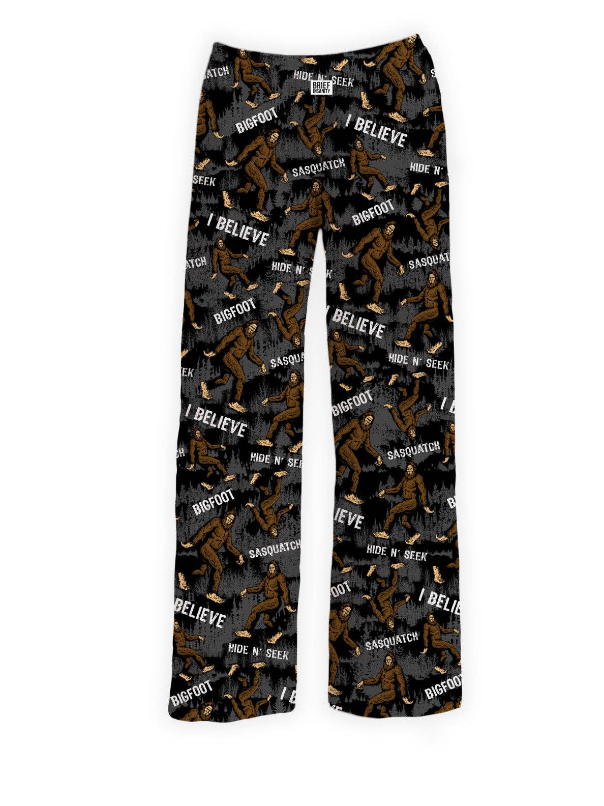 Bigfoot Charcoal Pajama Lounge Pants: X-Large