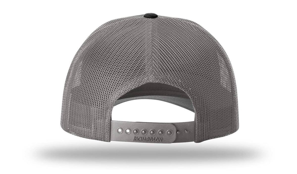 Richardson 115 Low Pro Trucker Cap: Cream/Loden/Dark Orange / MD-LG