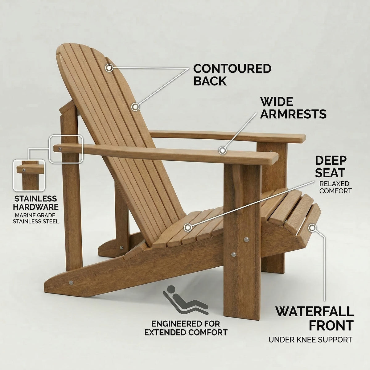 Poly Grove Classic Adirondack Chair