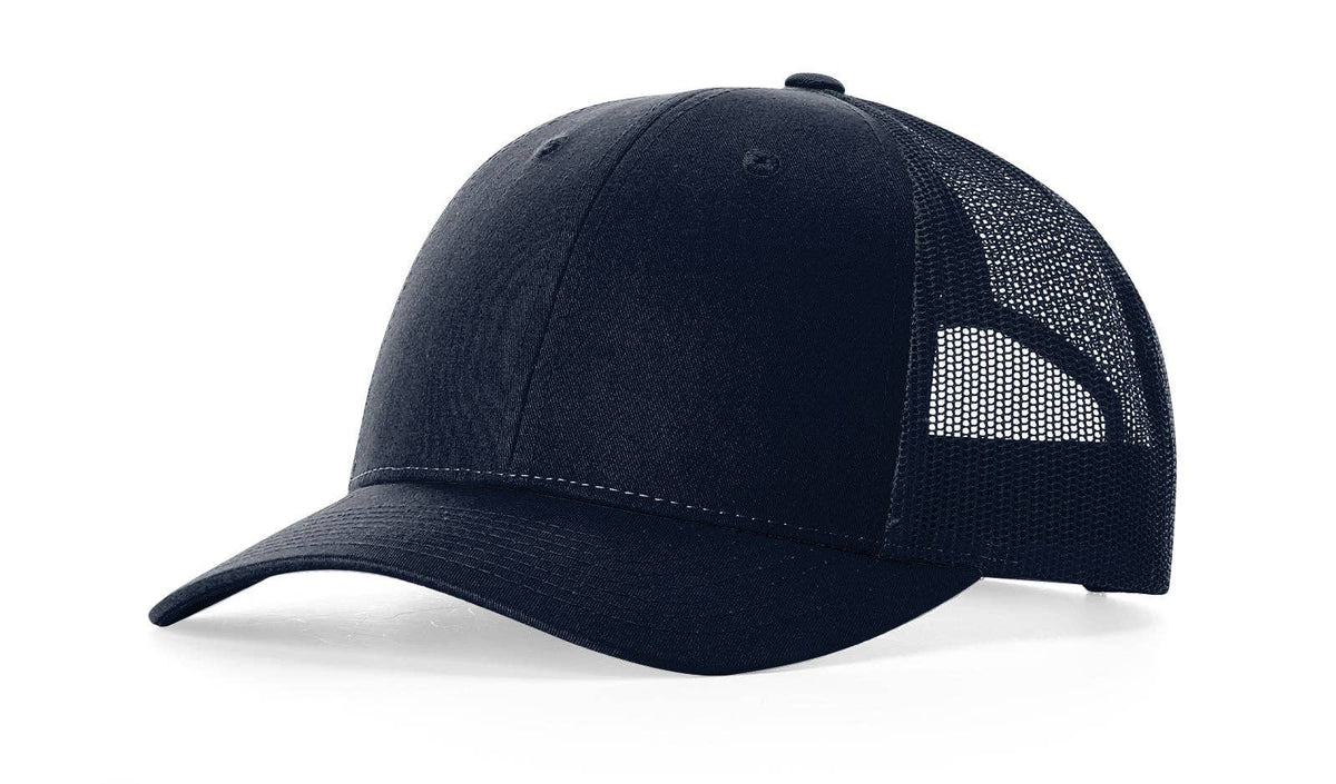 Richardson 115 Low Pro Trucker Cap: Navy / MD-LG
