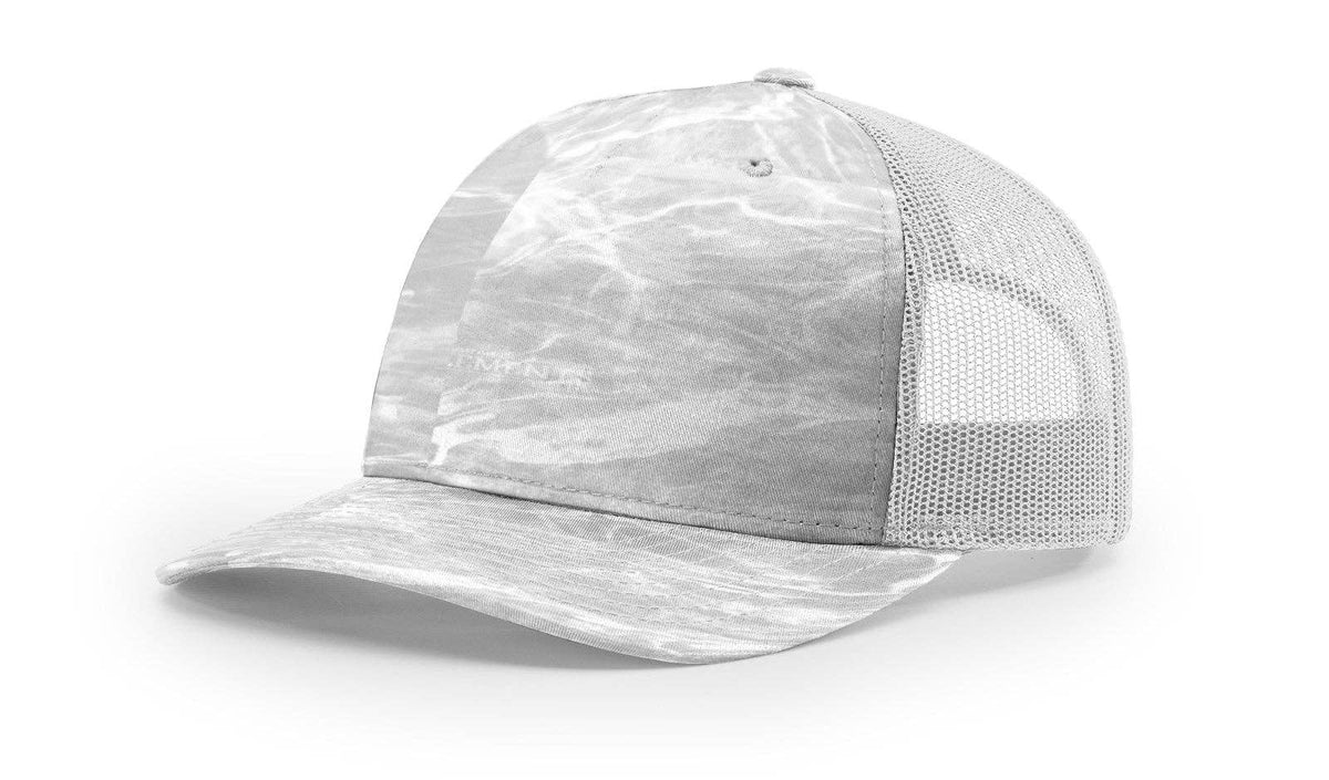 Richardson 112PFP Printed Five Panel Trucker Hat Camo Cap - 112 PFP: Realtree Edge/Blaze Orange
