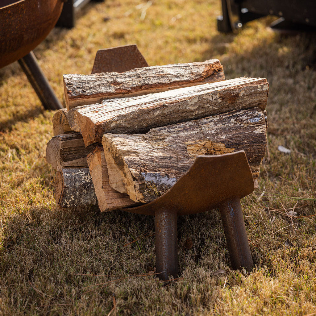 Crescent Fire Wood Holder