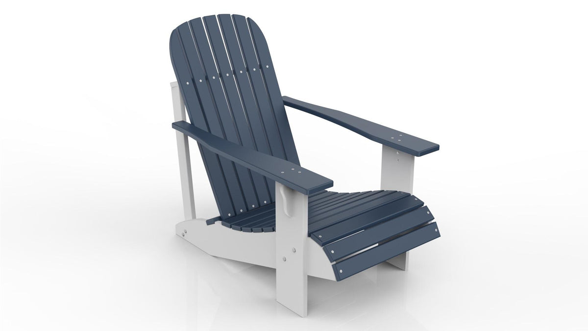 Adirondack Chair in Classic Style. Two Tone Combo