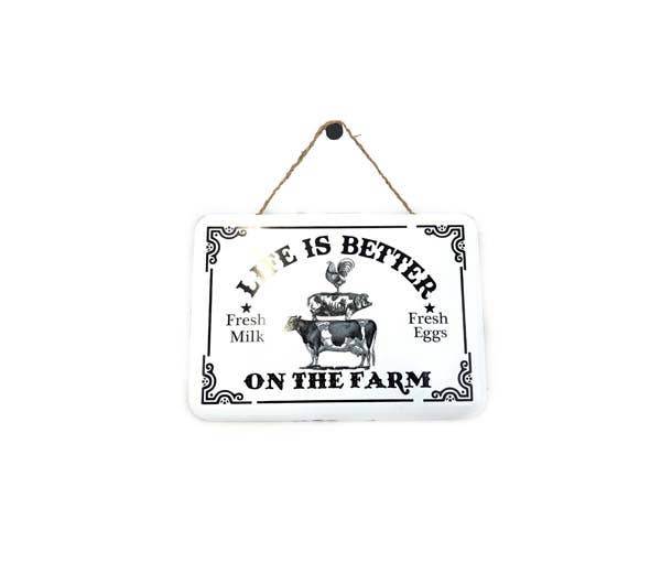 Live Better Wall Décor with Rope Hanger
