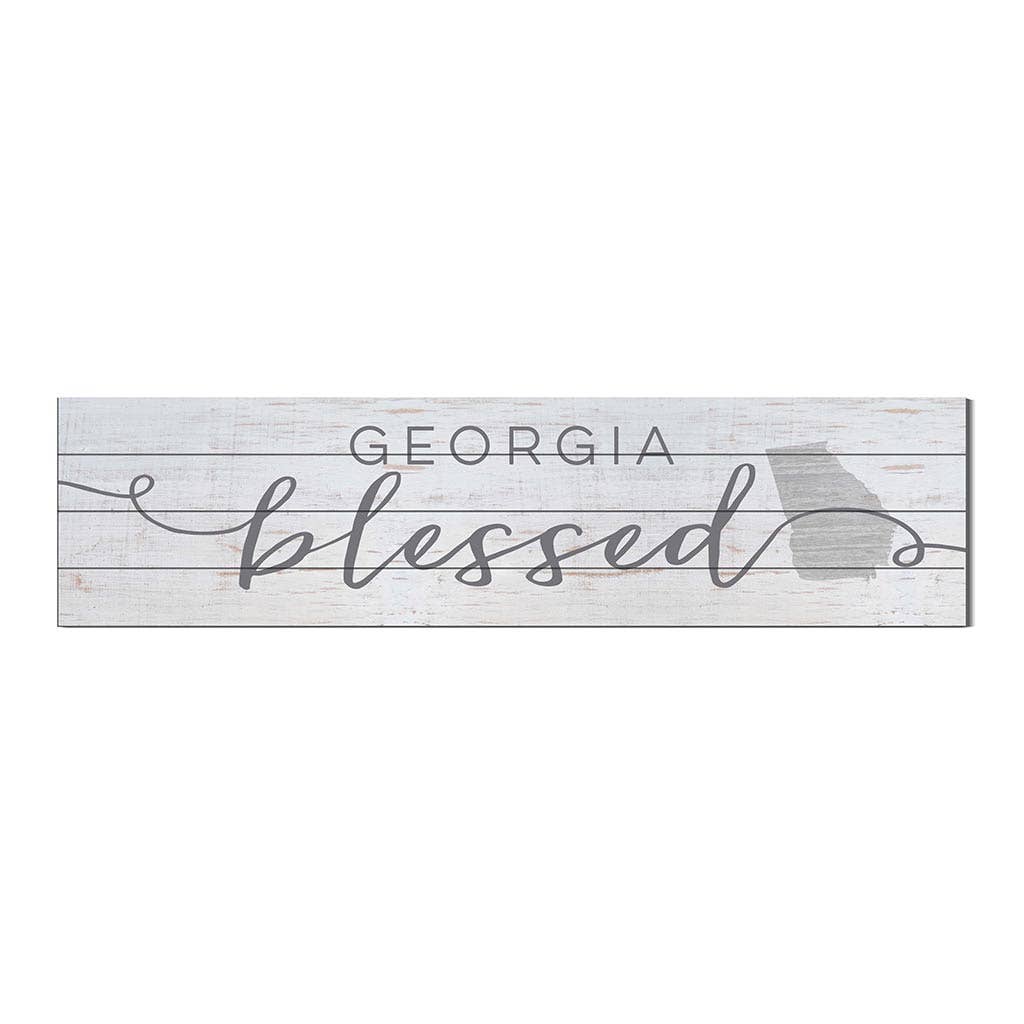 40x10 Georgia Blessed Weathered Slat Sign