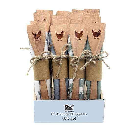 Chicken Dish Towel & Spatula Set