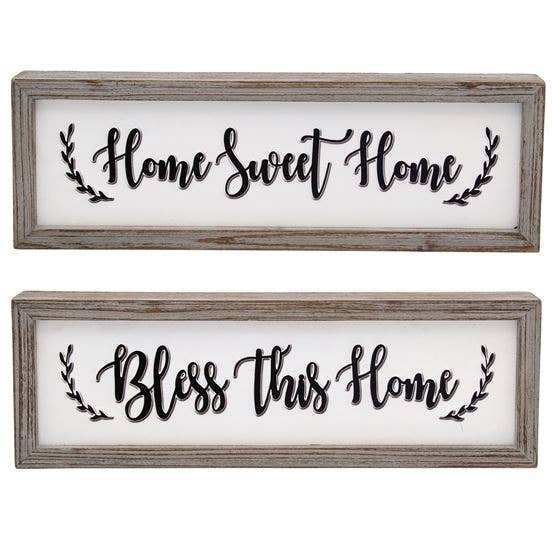 Home Block Sign