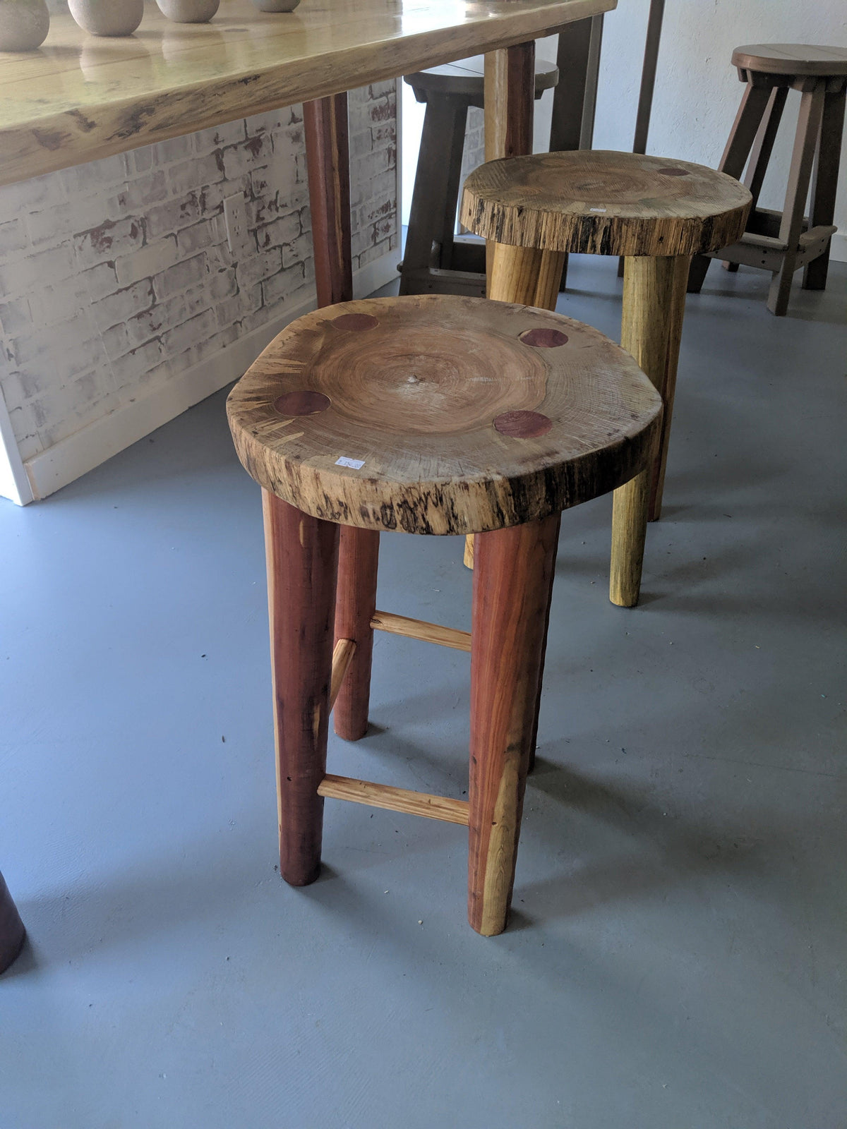 Wooden Bar Stool - Evergreen Patio
