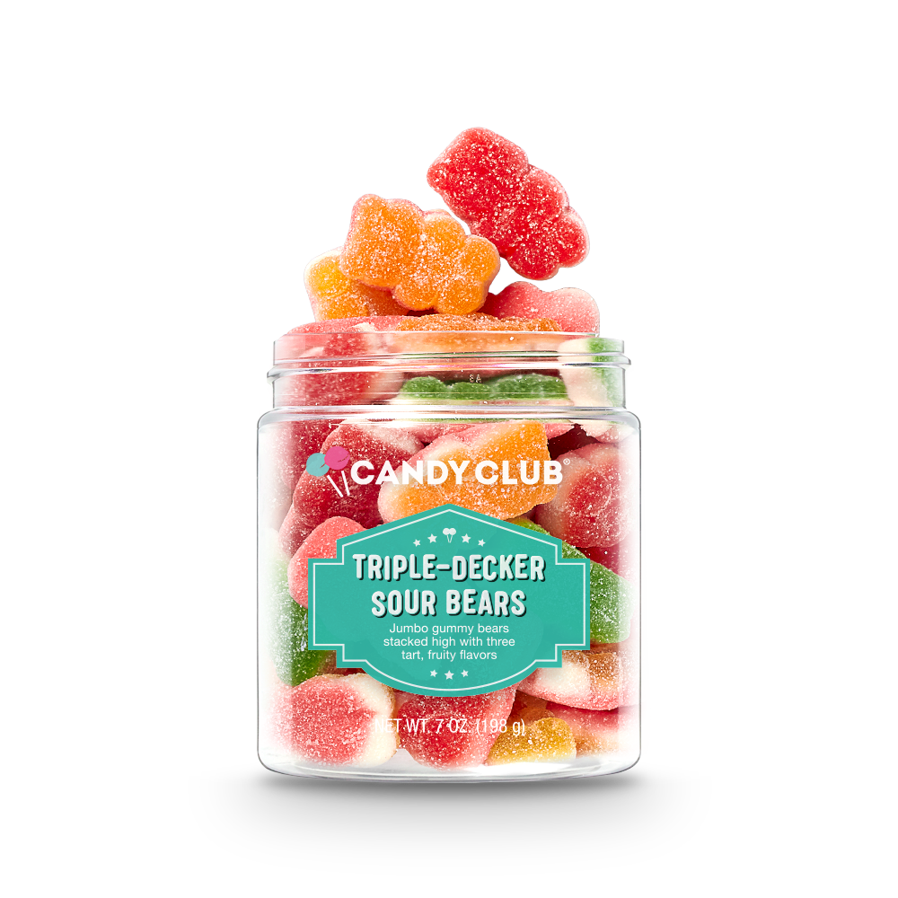 Triple-Decker Sour Gummy Bears