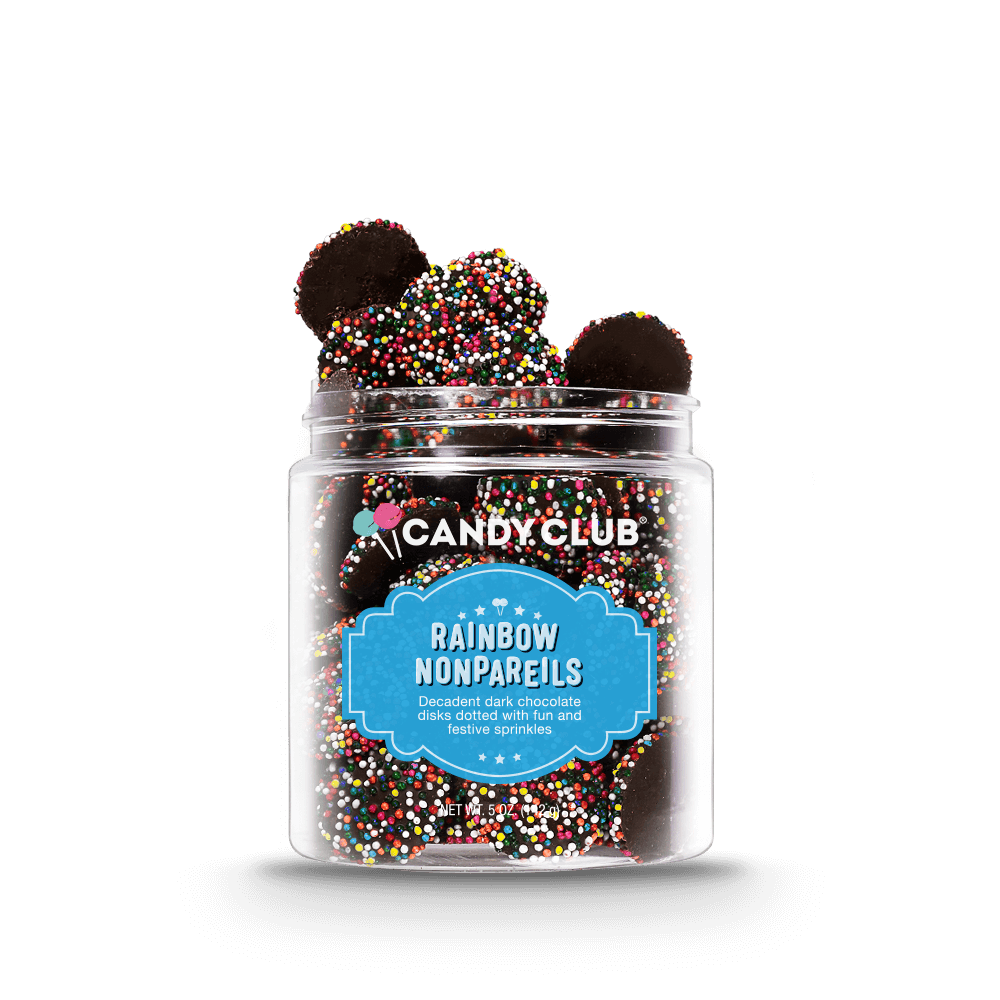 Rainbow Nonpareil Chocolates