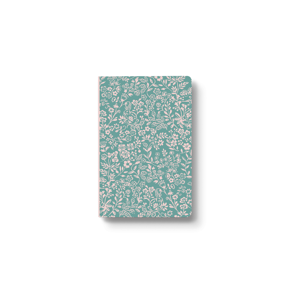 Green Meadow Bunnies Layflat Notebook - Evergreen Patio