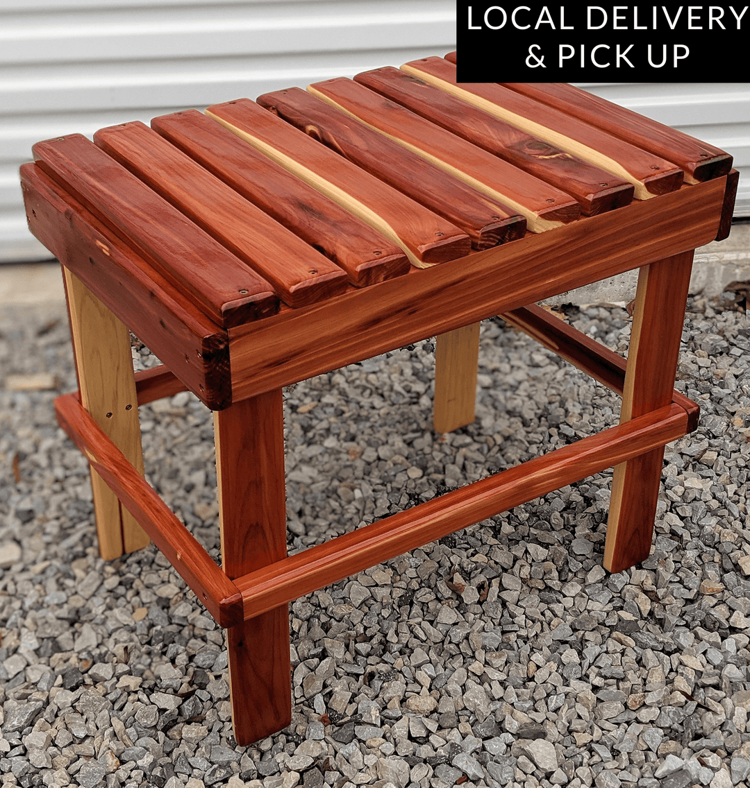 Cedar Side Table - Evergreen Patio
