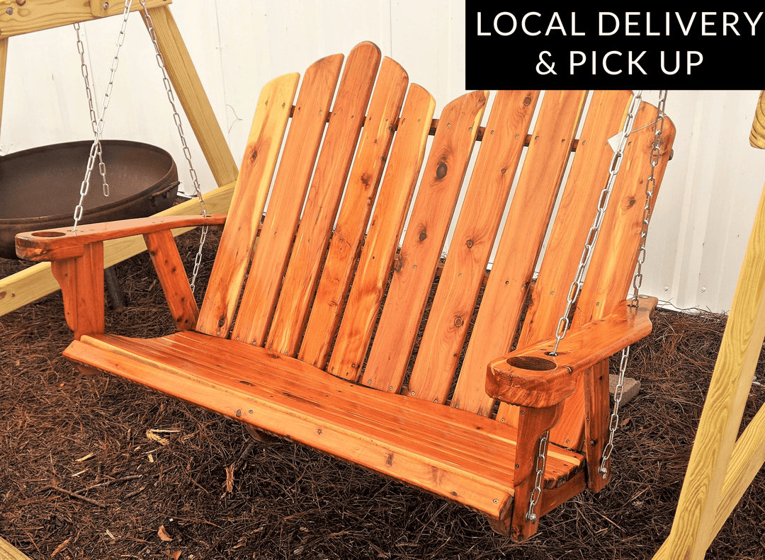Cedar Double Swing - Evergreen Patio