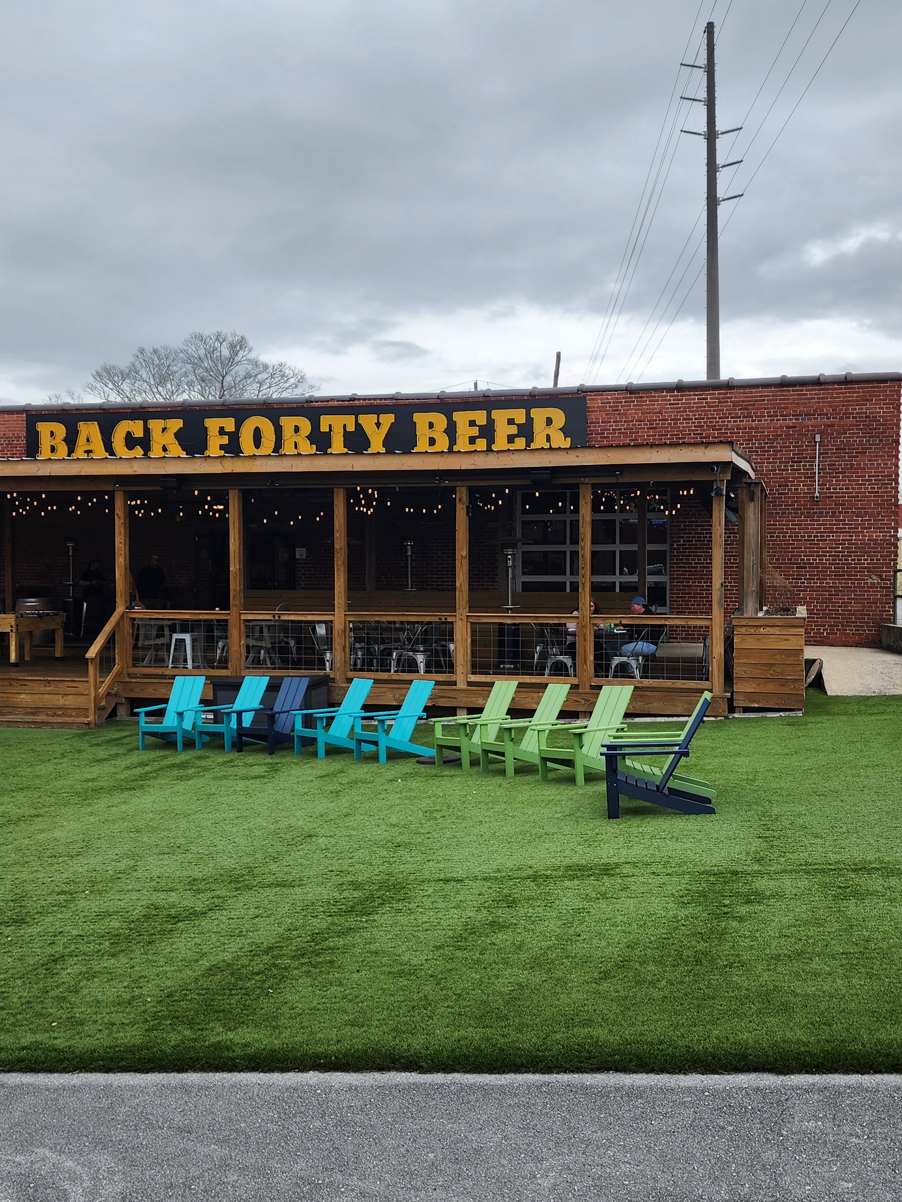 Back 40 Decatur Evergreen Patio at Back Forty.