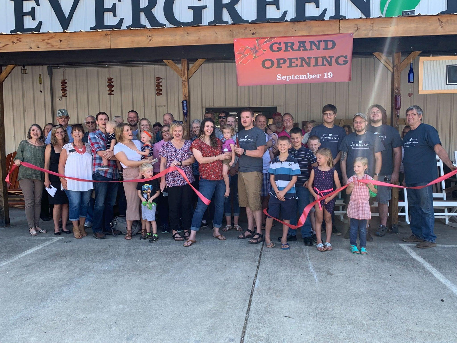 Evergreen Patio officially opened in Cave Spring, Sept. 19th. - Evergreen Patio