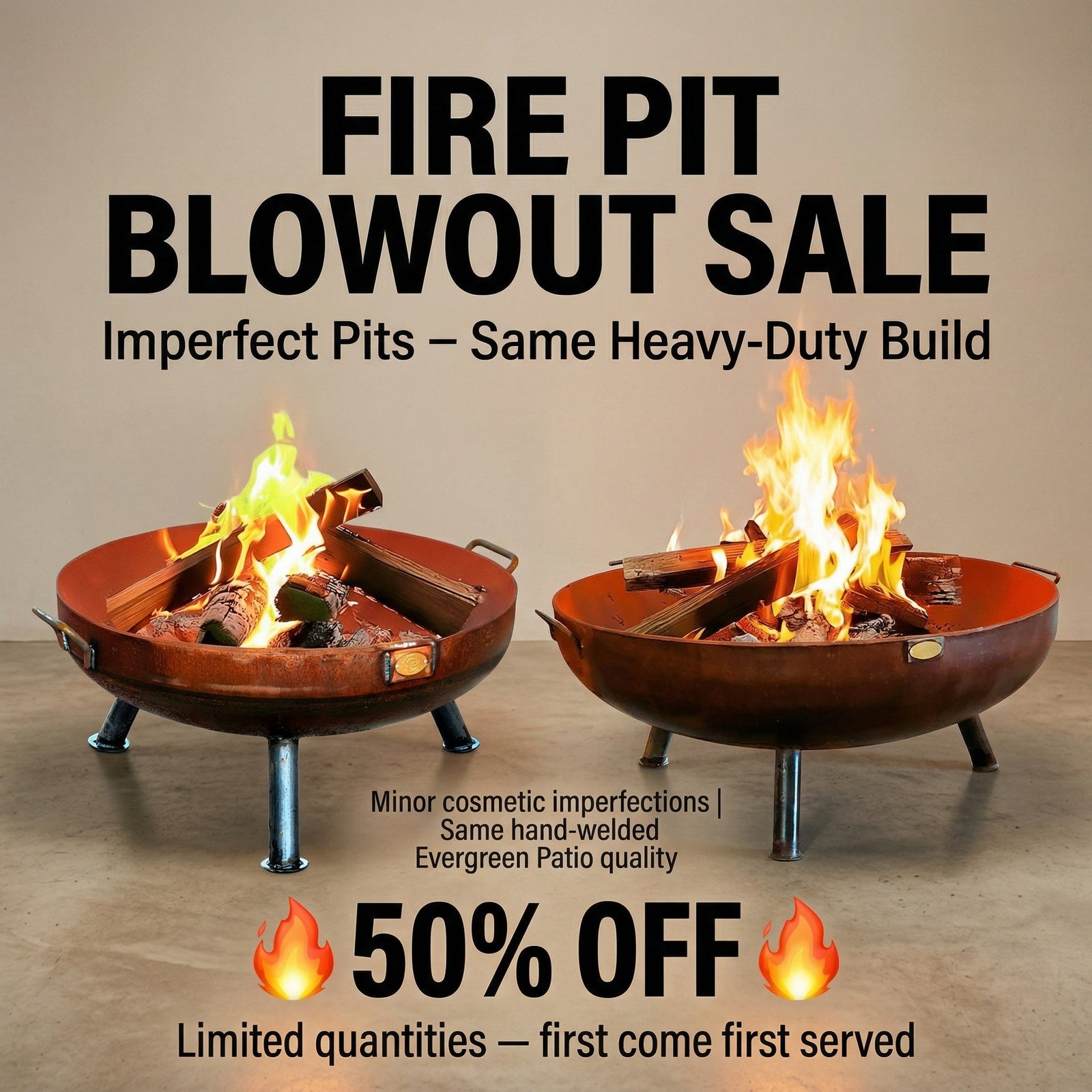 Fire pit blowout sale
