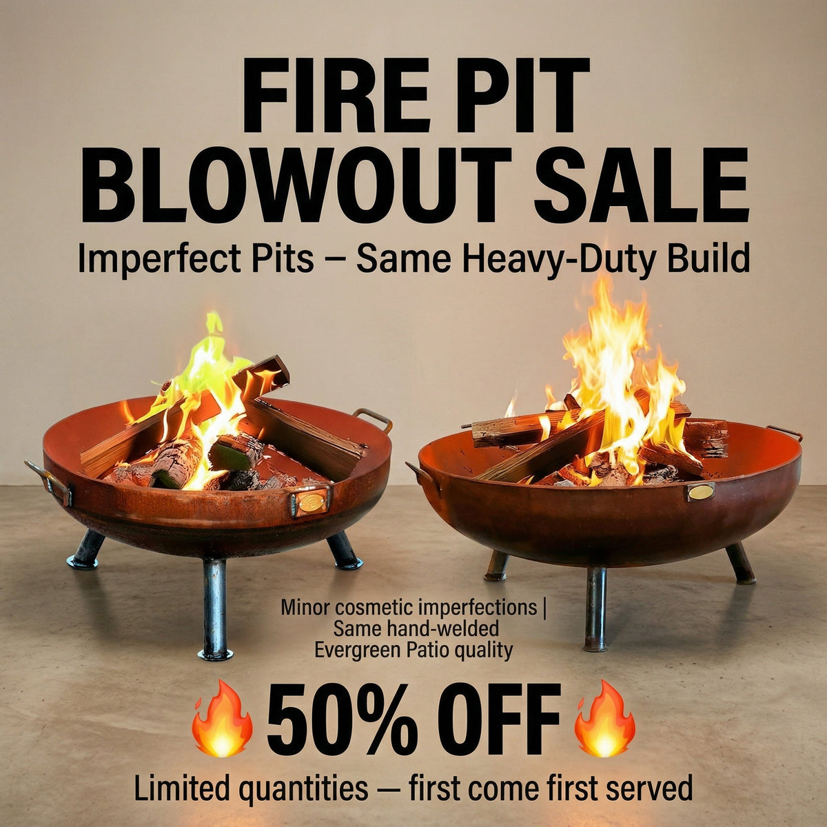Fire pit blowout sale
