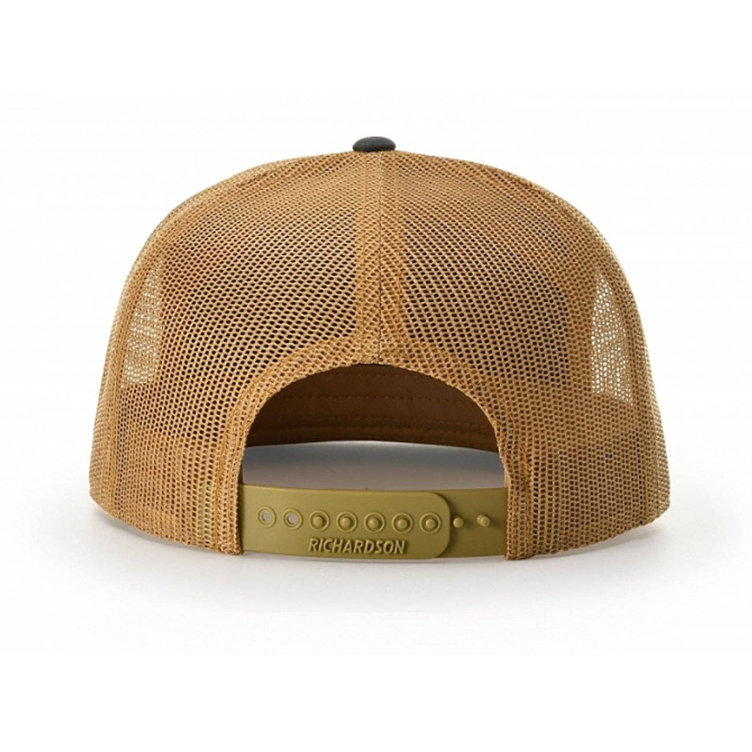 Richardson 168 7-Panel Trucker Hat: Black