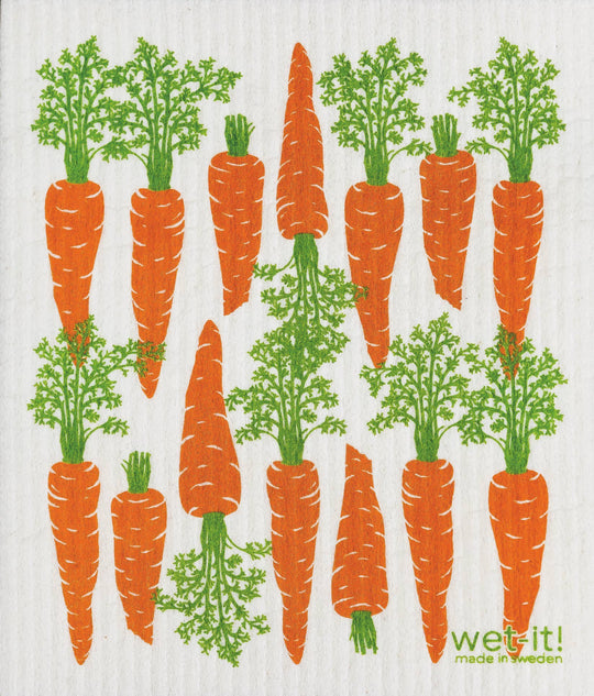 Carrots by Row Swedish Cloth