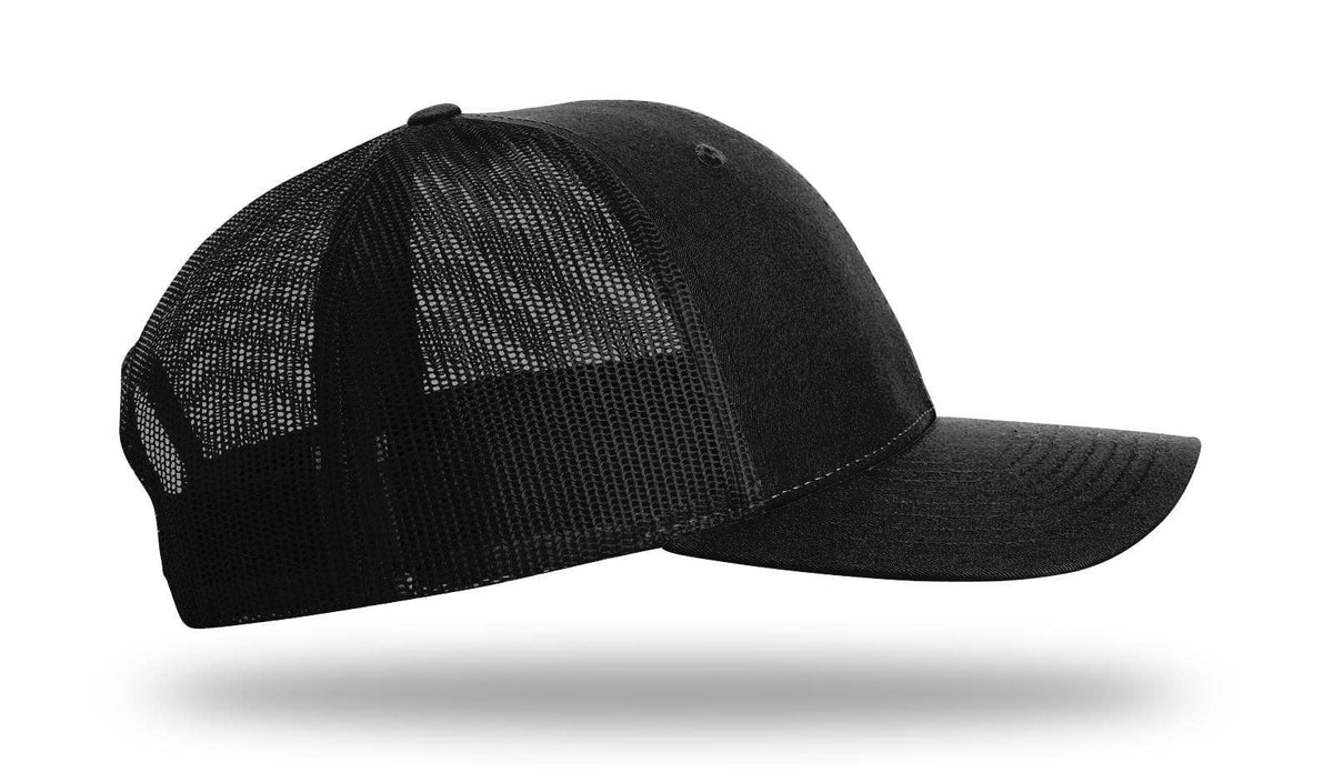 Richardson 115 Low Pro Trucker Cap: Cream/Loden/Dark Orange / MD-LG