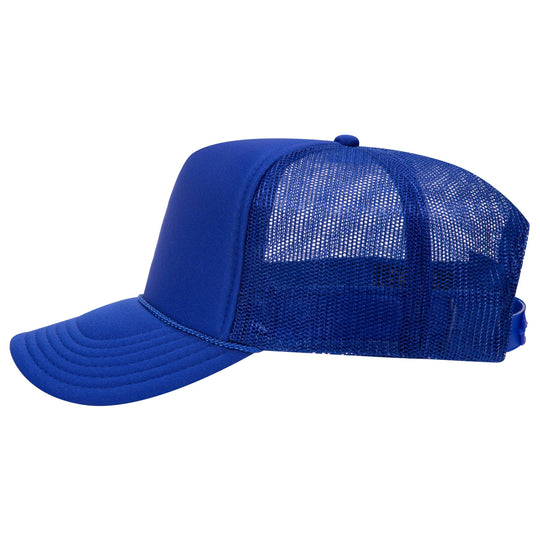 Otto 5-Panel High Crown Foam Trucker Hats, Mesh Back Cap - 39-165: Purple