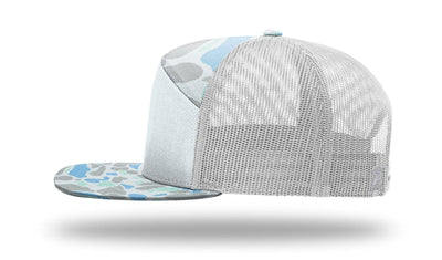 Richardson 168P Printed 7 Panel Trucker Hat: Realtree Advantage/Khaki