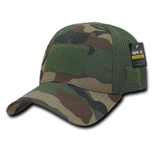 Tactical Operator Hat Air Mesh Baseball Cap Patch Military Army - Rapdom T80: Black