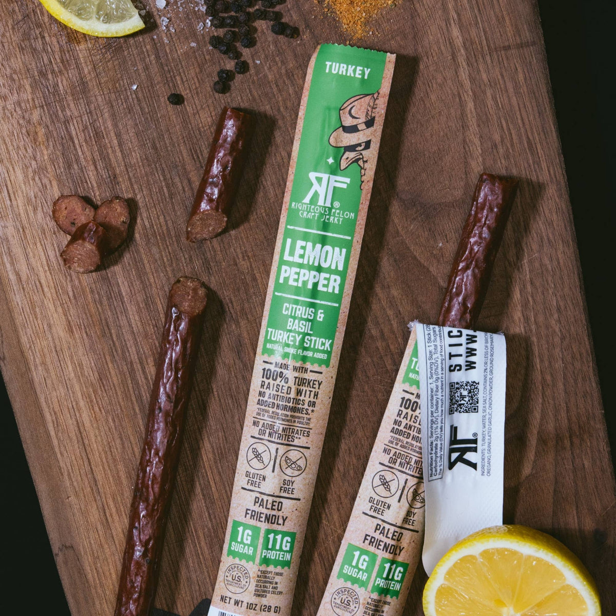 Lemon Pepper Turkey Stick - 24 Pack