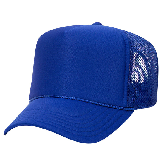 Otto 5-Panel High Crown Foam Trucker Hats, Mesh Back Cap - 39-165: Purple