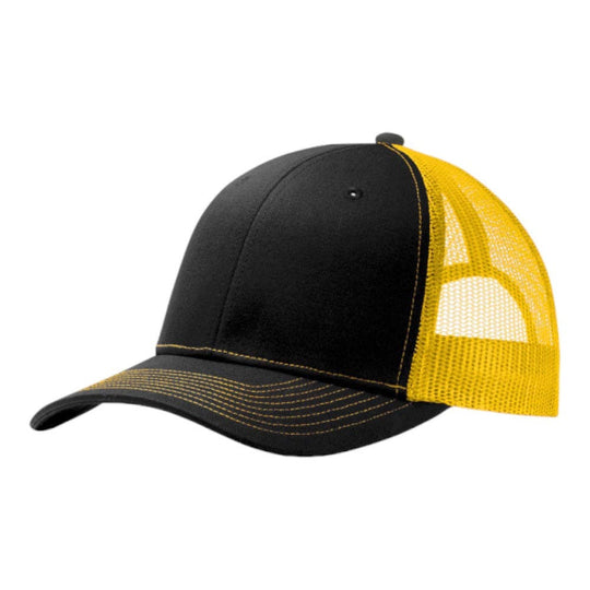 Port Authority® C402 Snapback Trucker Cap: Purple/White
