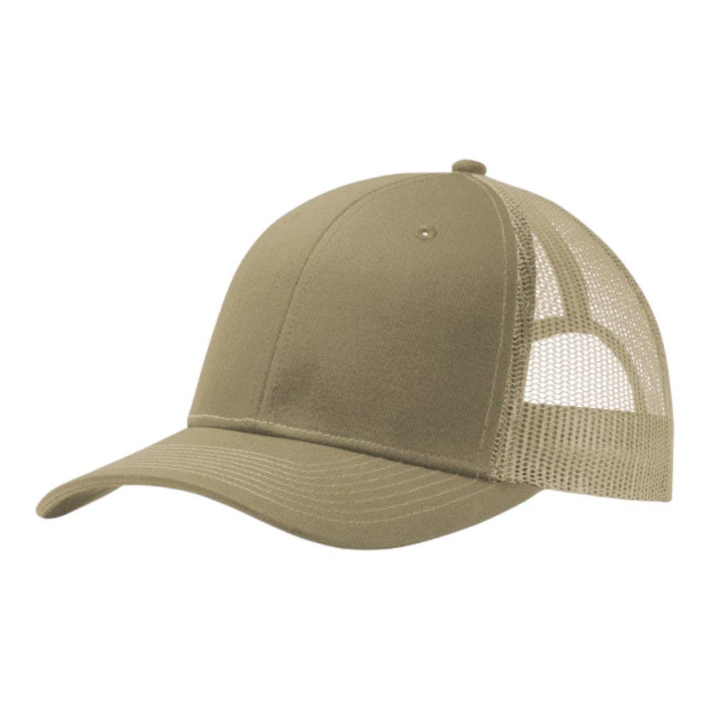 Port Authority® C402 Snapback Trucker Cap: Purple/White