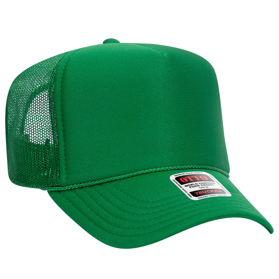 Otto 5-Panel High Crown Foam Trucker Hats, Mesh Back Cap - 39-165: Purple
