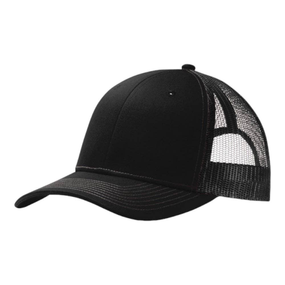 Port Authority® C402 Snapback Trucker Cap: Purple/White