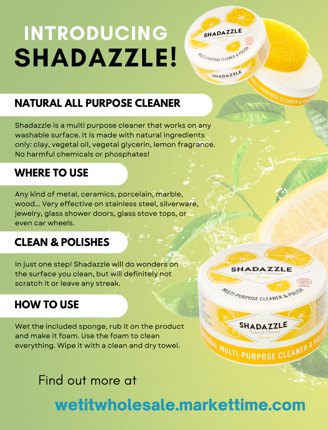 Shadazzle Natural Lemon Cleaner