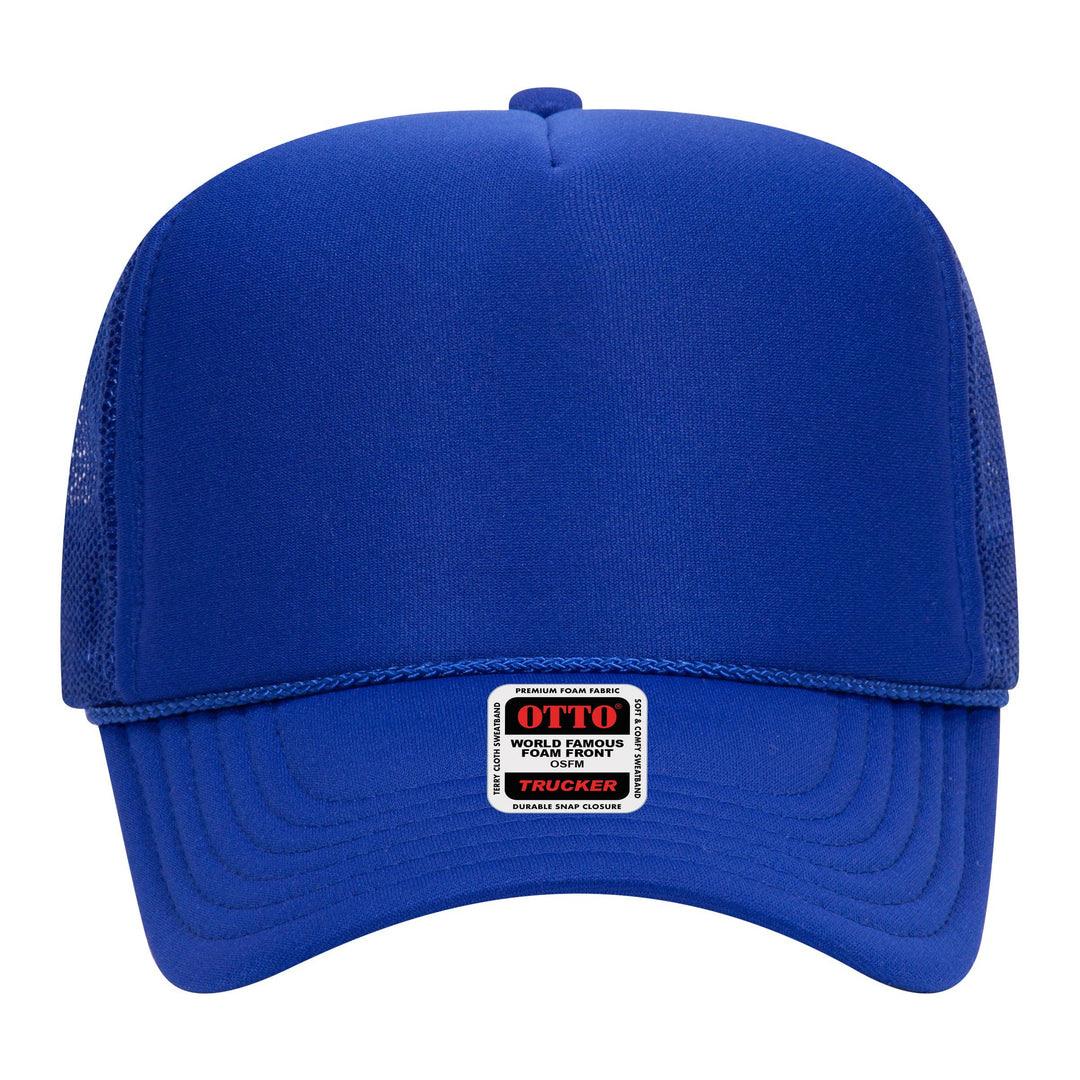 Otto 5-Panel High Crown Foam Trucker Hats, Mesh Back Cap - 39-165: Purple