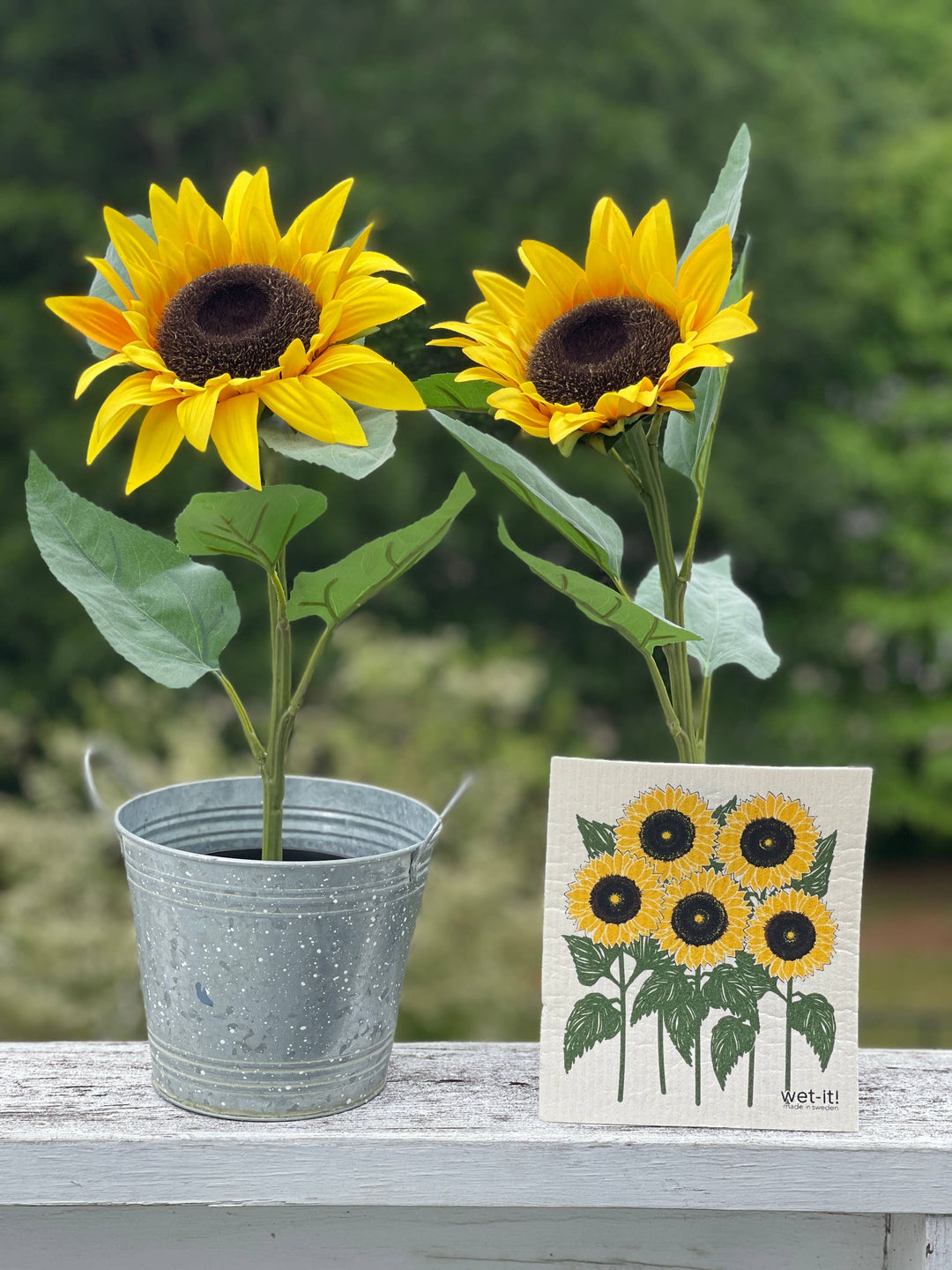 Sunflower Field Swedish Cloth