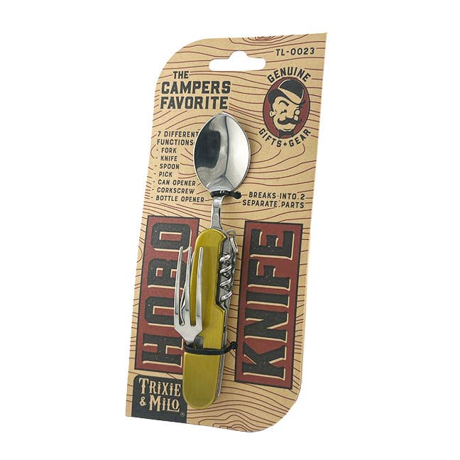 "Hobo Knife" Camping utensils, flatware multi-tool