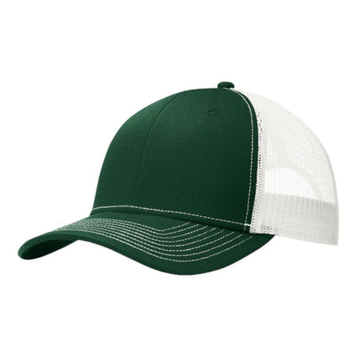 Port Authority® C402 Snapback Trucker Cap: Purple/White