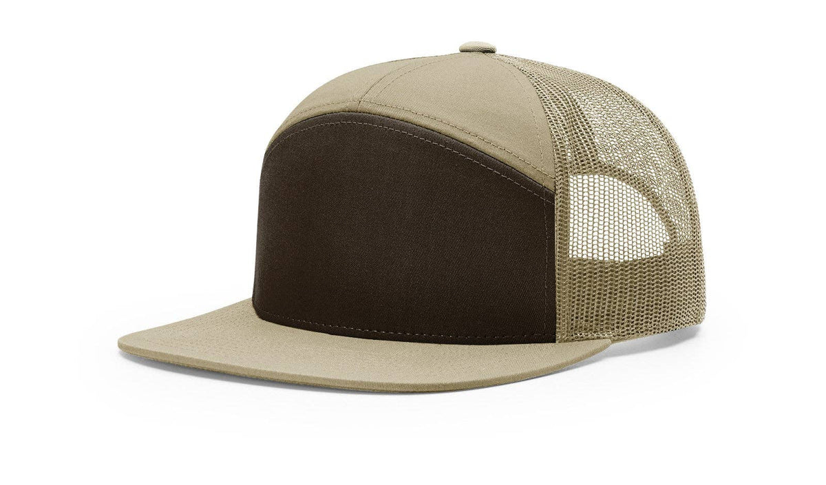 Richardson 168 7-Panel Trucker Hat: Black