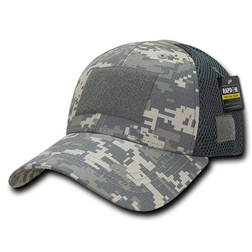 Tactical Operator Hat Air Mesh Baseball Cap Patch Military Army - Rapdom T80: Grey