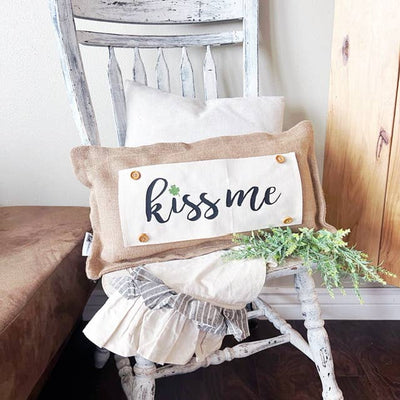 Burlap: Pillow ONLY (with insert)