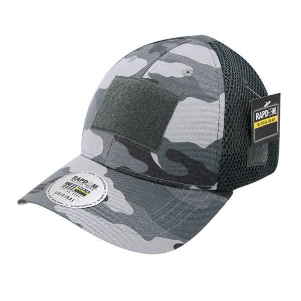 Tactical Operator Hat Air Mesh Baseball Cap Patch Military Army - Rapdom T80: Black