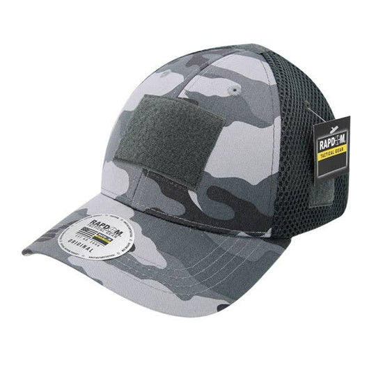 Tactical Operator Hat Air Mesh Baseball Cap Patch Military Army - Rapdom T80: Black