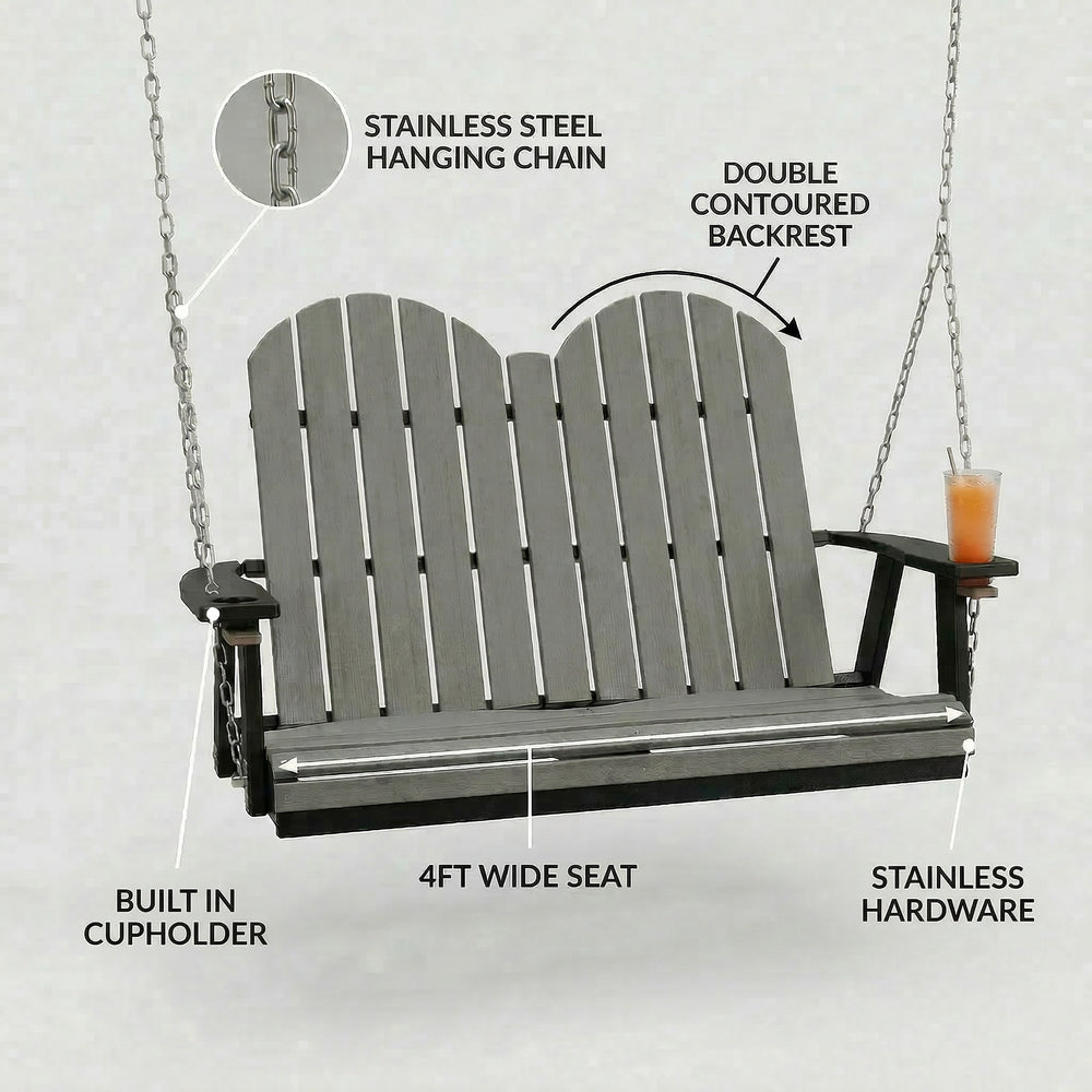 Poly Grove Double Swing