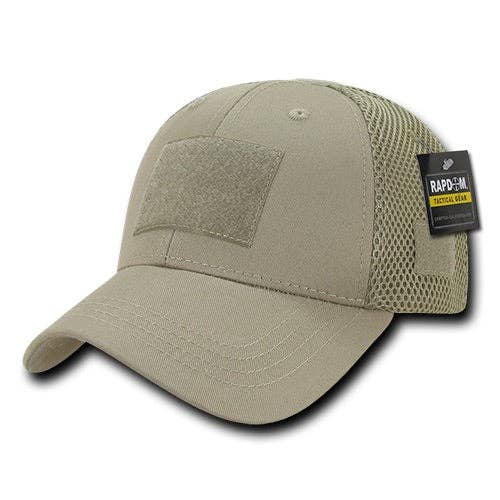 Tactical Operator Hat Air Mesh Baseball Cap Patch Military Army - Rapdom T80: Khaki