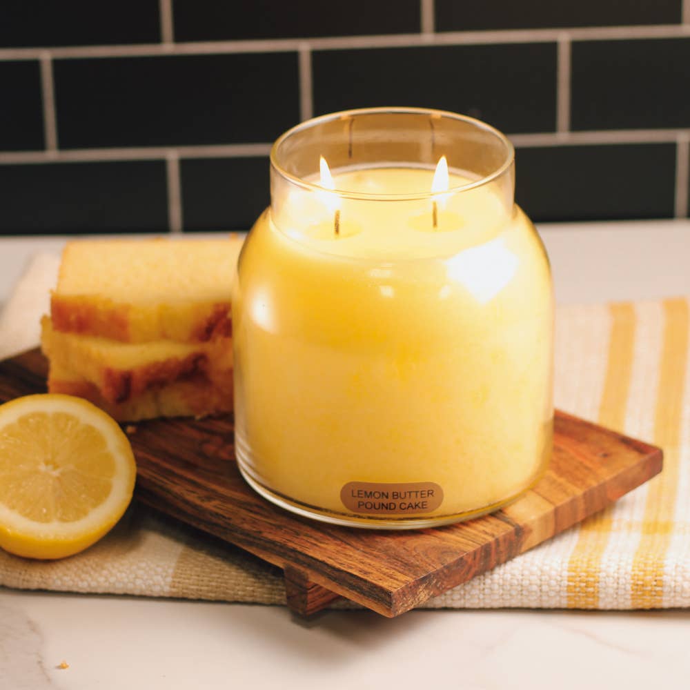 34oz Lemon Butter Pound Cake Papa Jar