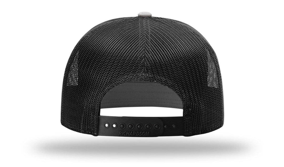 Richardson 168 7-Panel Trucker Hat: Black