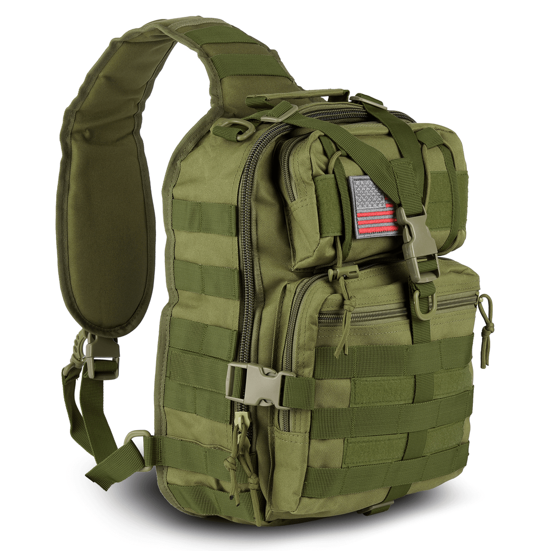 XGear 14L Range Sling Bag Backpack with Adjustable Strap: Black